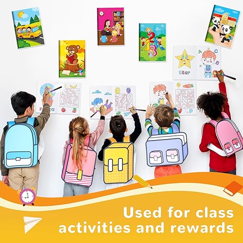 Vista 168 de BenLouis 24 piezas de libros cristianos para colorear para niños, versículos de la Biblia, recuerdos de fiesta religiosa, pequeños libros