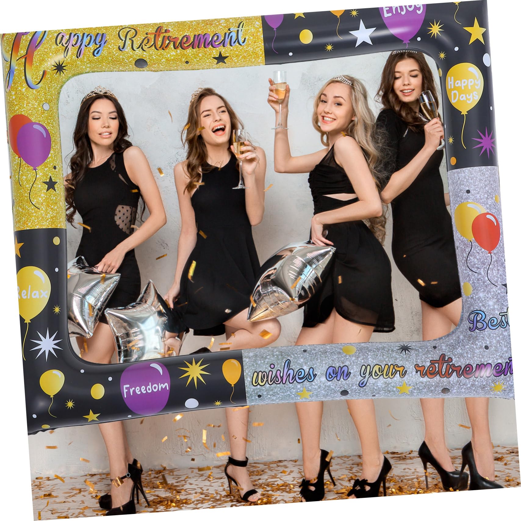 Amosfun 20pezzi Wedding Photo Booth Props Kit Accessori