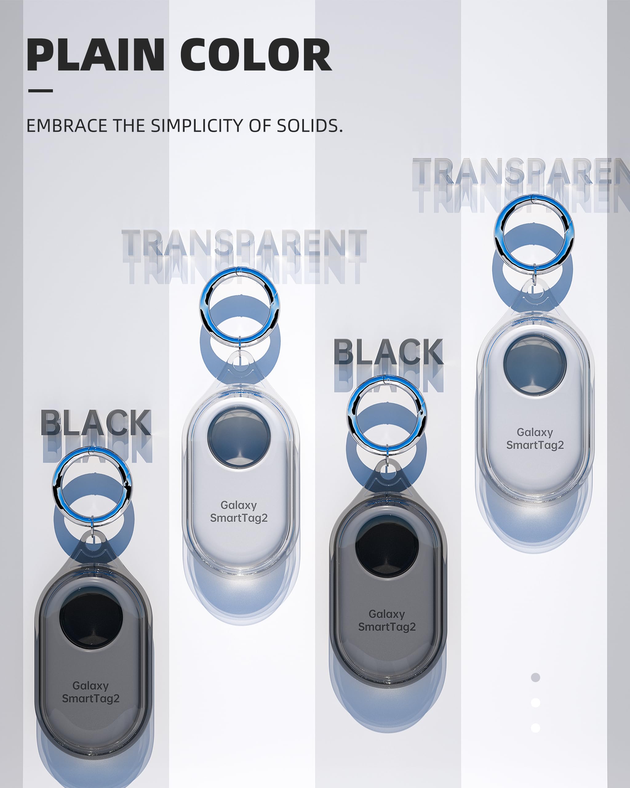 4 Pack Smart Tag 2 Case Compatible with Samsung Galaxy SmartTag2