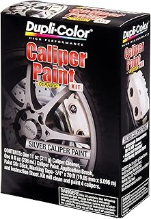 Dupli-Color (BCP403-2 PK Silver Brake Caliper Paint Kit - 8 oz. Aerosol, (Case of 2)
