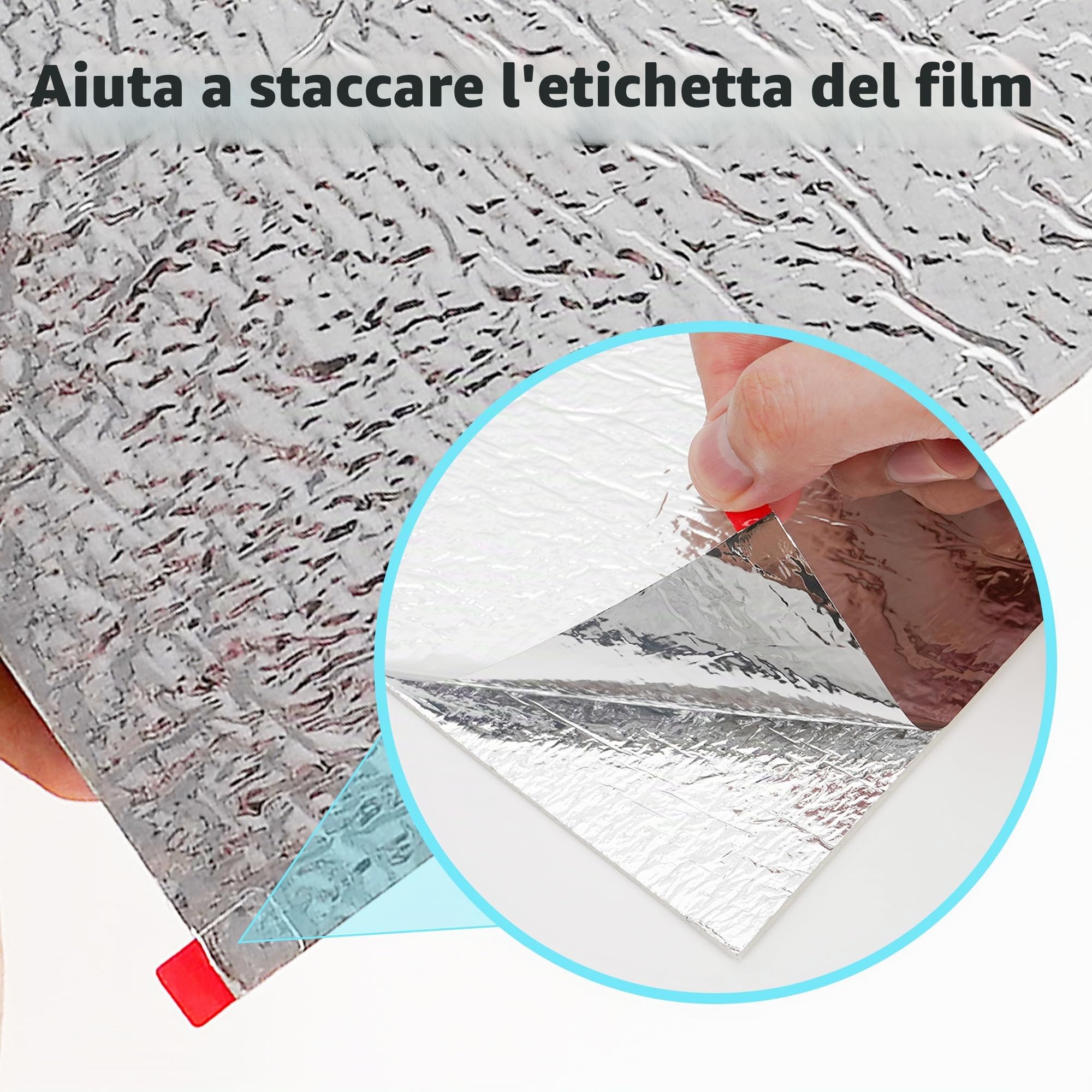 WADILE 10x piastrelle adesive marmo 30x30cm impermeabili per doccia, cucina, bagno - Pannelli murali PVC bianco noble
