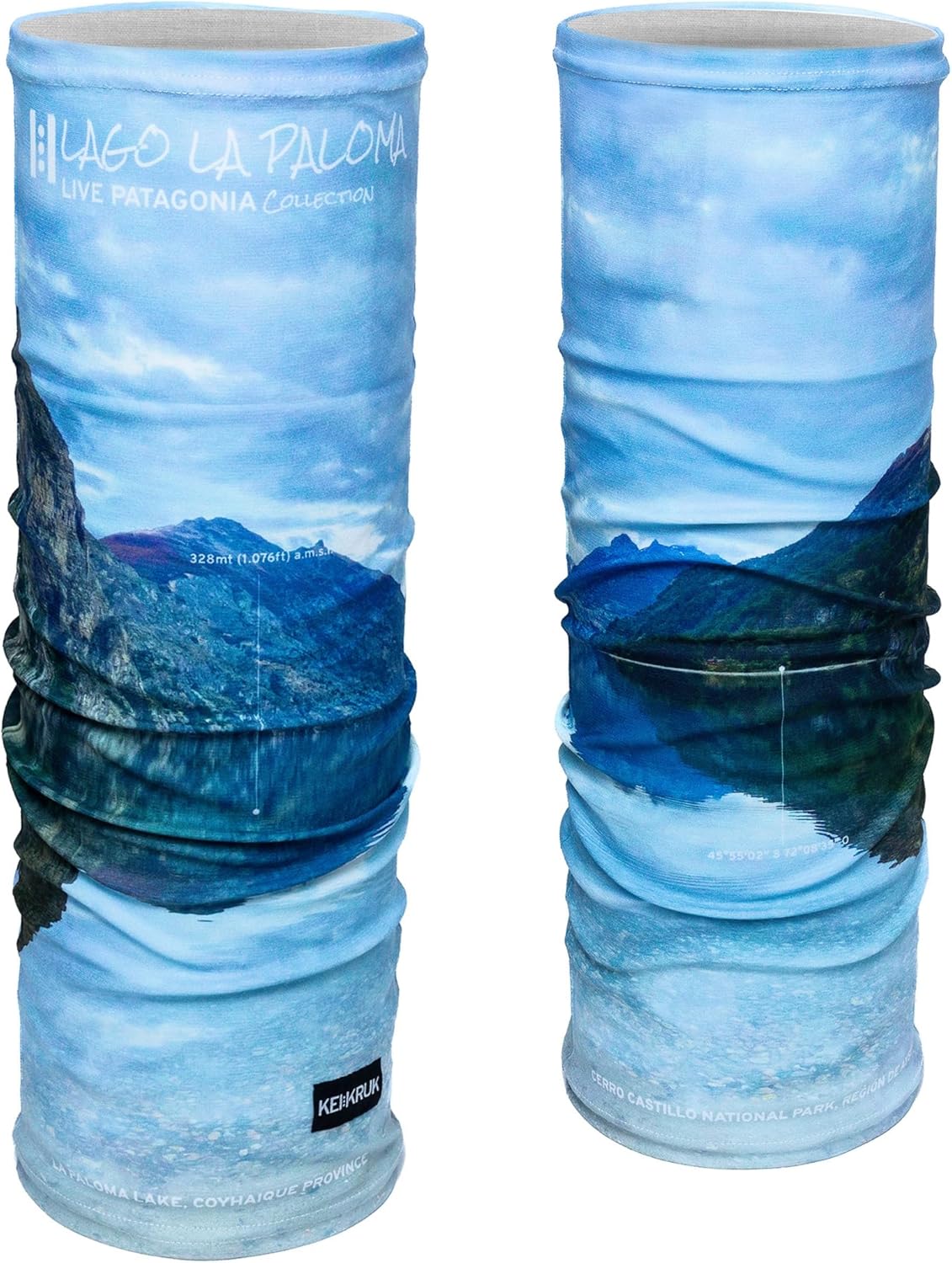 KEIKRUK™ UPF 50+ Neck Gaiter, Sun Protection Face Mask for Outdoor Adventures, Patagonia Design, Sustainable/Reusable(Adult)