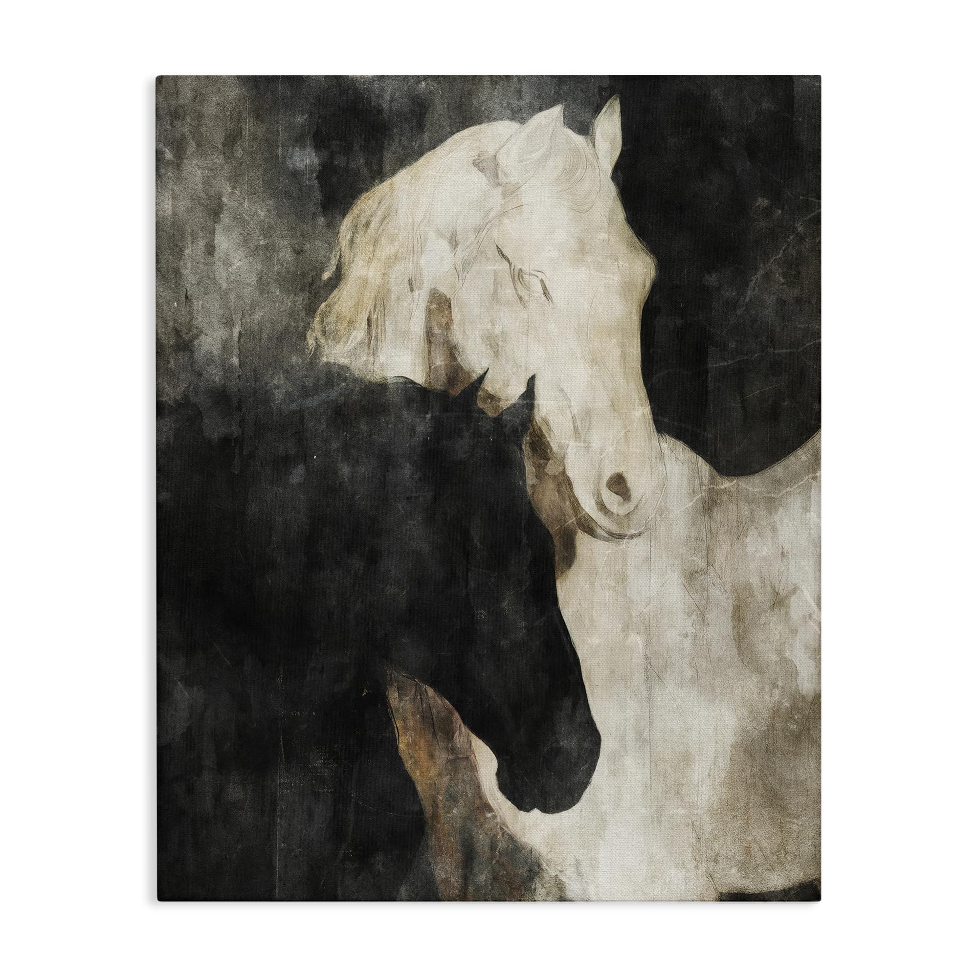 Stupell Industries Duality Horses Rustic Grace 'Dual Spirit Horses'| Canvas Art