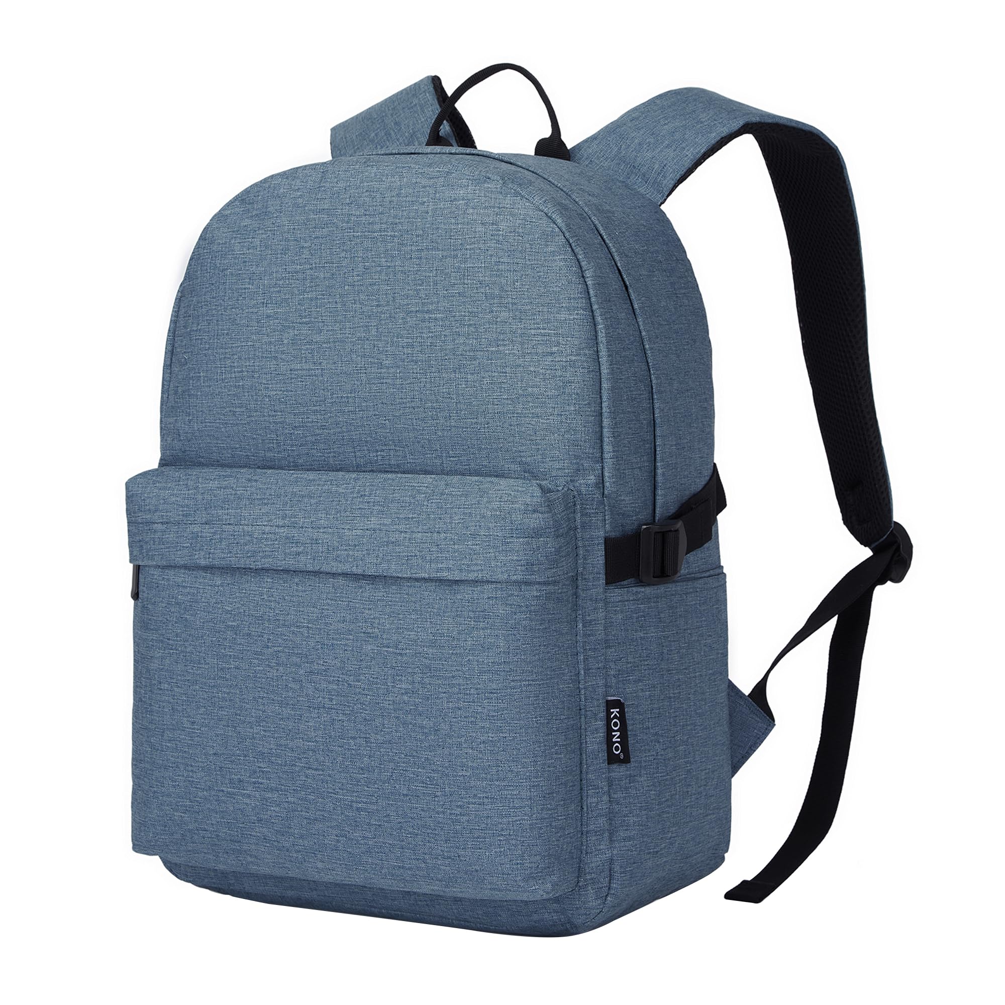 KONO Rucksack Damen Herren, Leichter Schulrucksack Teenager Mädchen Jungen | Schultasche für 15,6 Zoll Laptop, School Bag Wasserabweisend, College und Universität, Casual Daypack für Reisen Arbeit