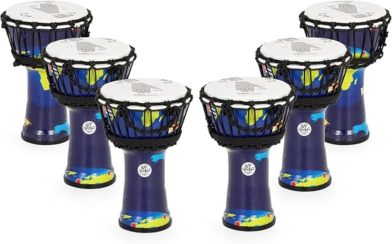 Percussion Plus World Slap Djembe 6 x 7" pack - rope tuned