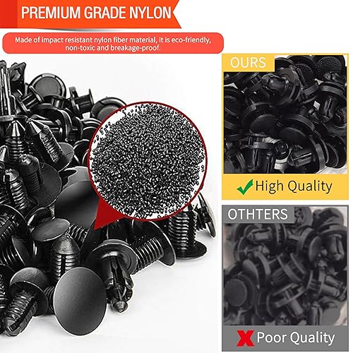 Miniatura 3 de Kit de 390 piezas de remaches de plástico para automóvil Subaru, 18 tamaños más populares, remaches de pasador de empuje automático, para Subaru