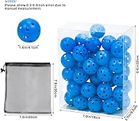 Vista 2 de Pelotas de golf de plástico para práctica de vuelo limitado, pelota de entrenamiento de golf hueca para práctica de swing, pelotas de golf