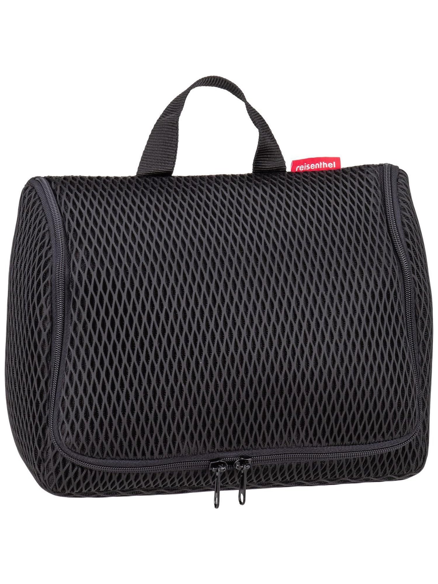 reisenthel toiletbag XL pratico beauty case con gancio, materiale impermeabile, Mesh Black, 28 cm, Trousse per cosmetici