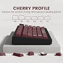 dagaladoo Double Shot PBT keycaps Set,Dark Red Keyboard caps,Cherry Profile Keycaps 60 65 75 100 Percent,126- Key Custom keycaps for Mechanical Keyboard Gaming(61/64/68/84/87/100/104/108) gallery image