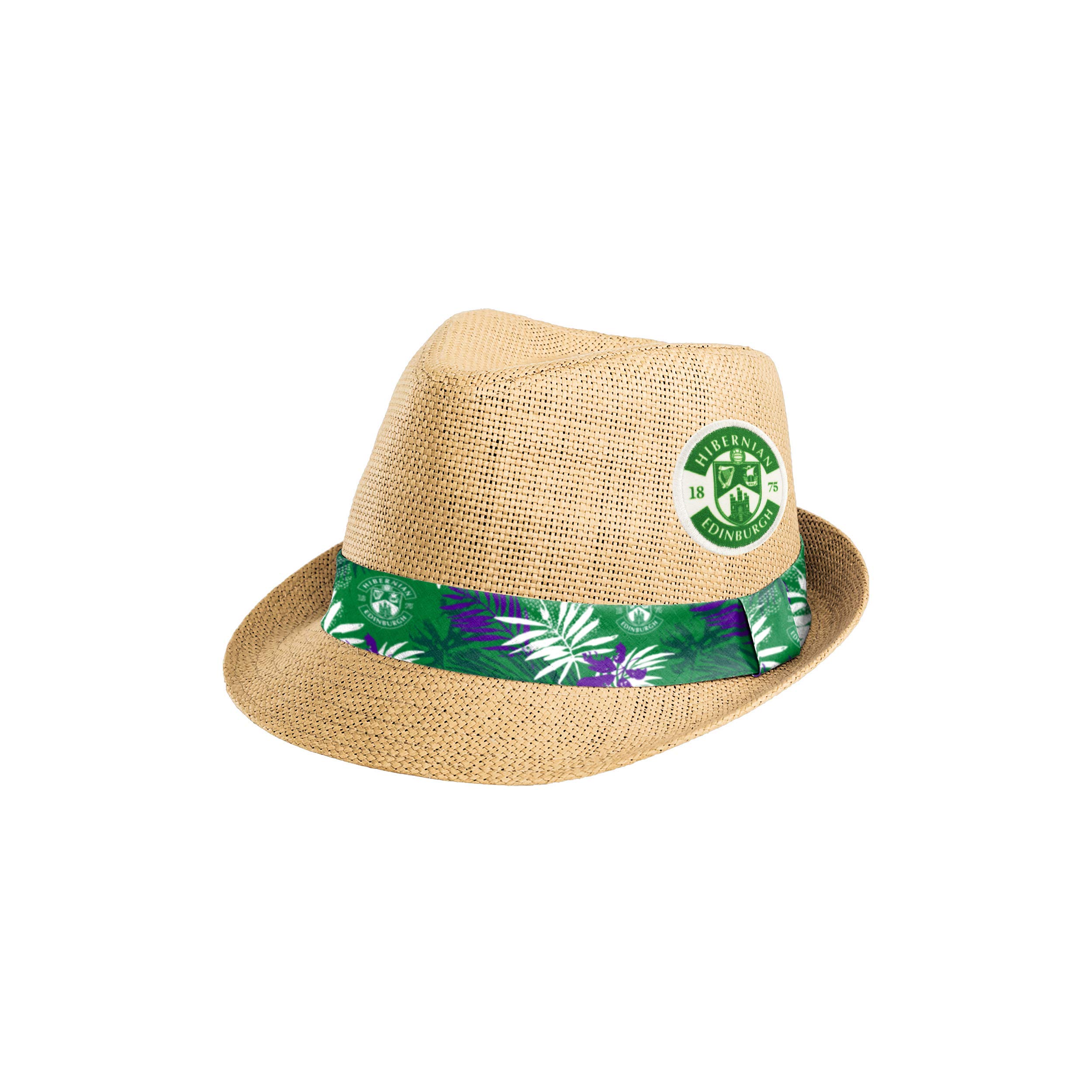 Foco Men's Hibernian Official Fc Football Trilby Straw Sun Hat