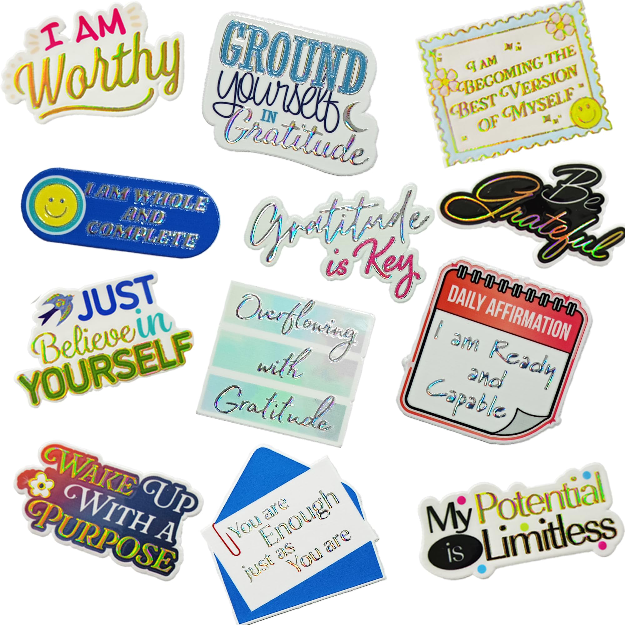 MOTIVATIONAL GIFTS UV DTF Stickers Pack of 12 Pcs Assorted Motivational Self Adhesive Sticker for Laptop Water Bottle (B0D3Y1NKGR) Amazon Price History, Amazon Price Tracker