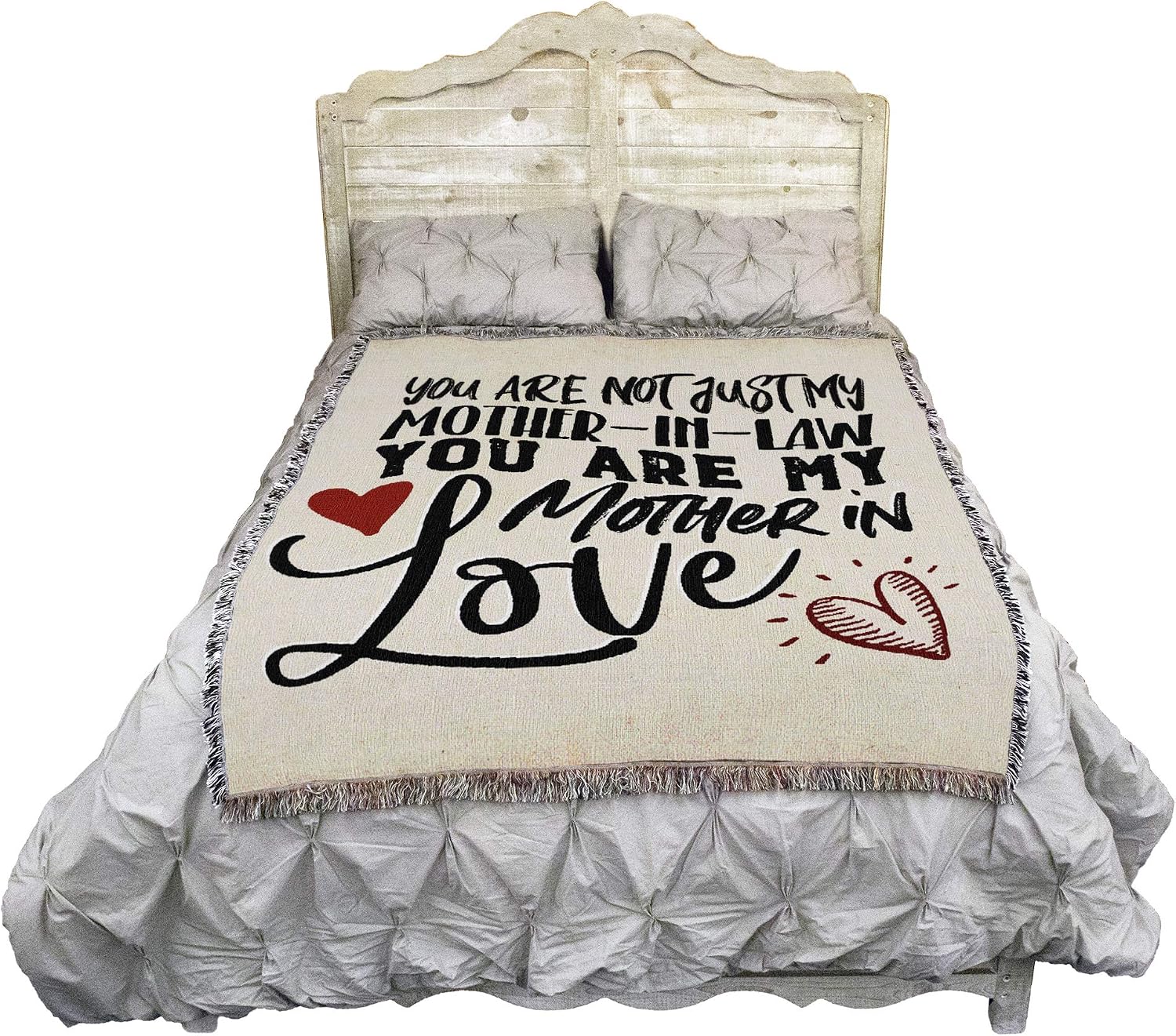 Pure Country Weavers Not Just My Mother-in-Law Mother in Love Blanket - Gift Tapestry Throw Woven from Cotton - Made in the USA (72x54)