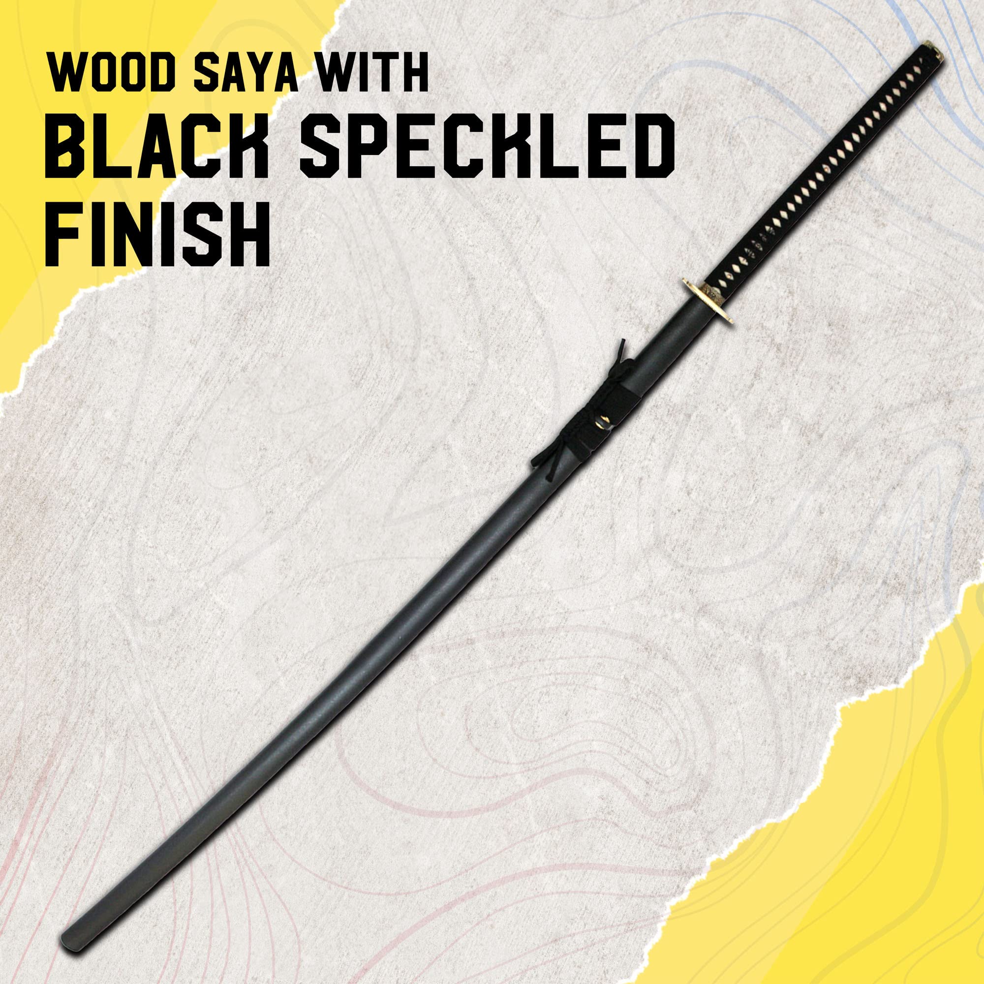 Handgeschmiedetes Odachi - Langes Samurai-Schwert mit Holzscheide, 173 cm, aus Hartstahl, Shogun-Katana
