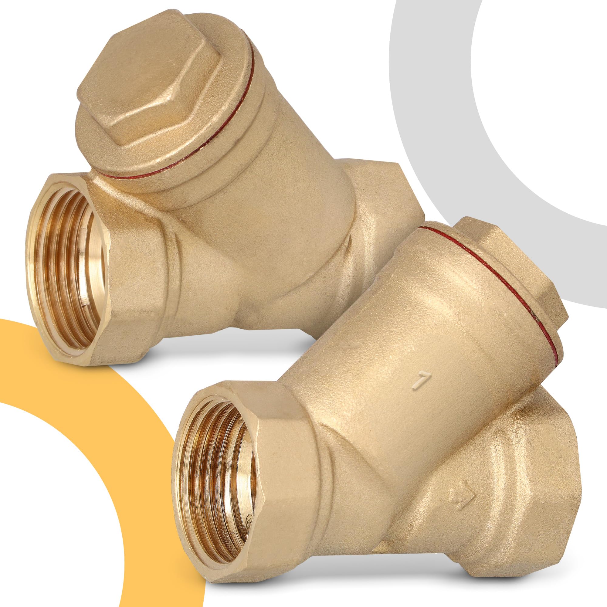 Instalguru Filtro Acqua A Y In Ottone Con Filetto Femmina 1 Pollice Filtro Per Sedimenti Per Condotte Impianti Idraulici Sistemi Riscaldamento Trattamento Acqua E Componenti Sanitari
