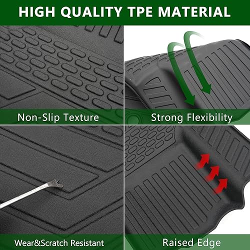 Miniatura 4 de xipoqix Alfombrillas para el respaldo del maletero trasero del Jeep Grand Cherokee 2011-2021 alfombrillas de material TPE para Jeep Grand Cherokee