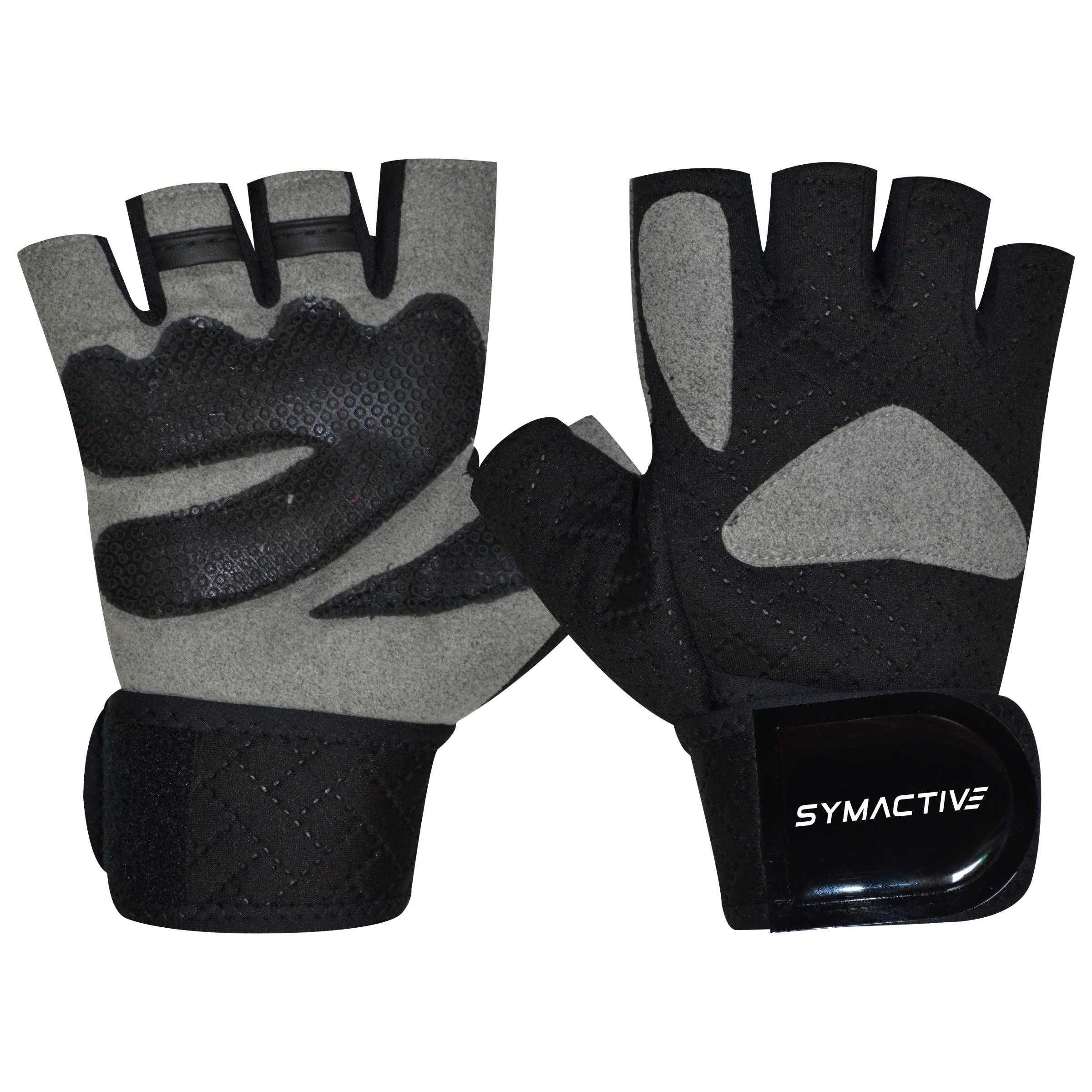 Amazon Brand - Symactive Gym Training Gloves, Set of 2, X-Large, Warrior, Light Grey (B08R1BPC4K) Amazon Price History, Amazon Price Tracker