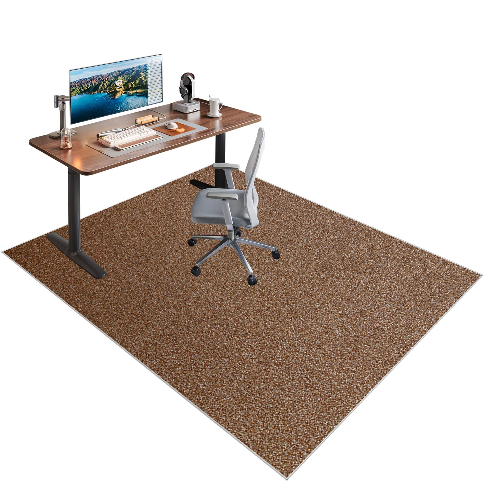 Xiaputcr Floor Mat for Office Chair Office Chair Mat for Hardwood Floor Non Slip Gaming Computer Chair Mat Multi-Purpose Floor Protectors for Rolling Chairs Carpet Protections Chair Mats 100 x 120 cm