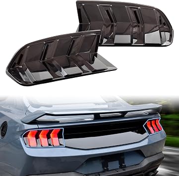 Smoked Black Tail Light Covers for 2024-2026 Ford Mustang, 2PCS