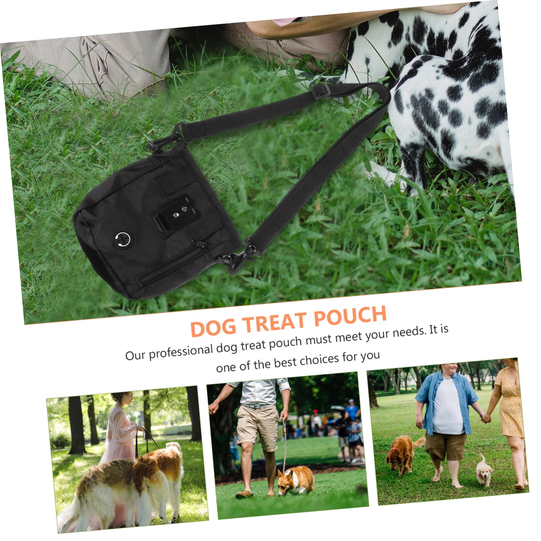 ibasenice wasserdichte Trainings Tasche für Hunde mit Klicker und Pfeife Praktische Bauchtasche für Leckerlis für Camping und Hundetraining im Freien