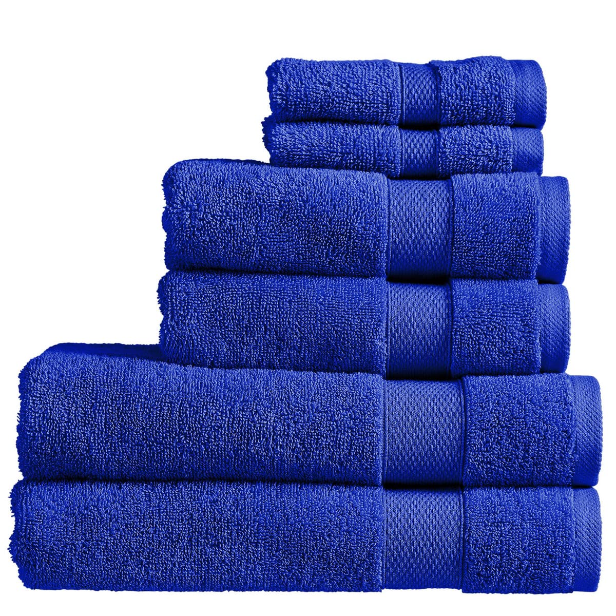 Christy Chroma Bath Towels | Set of 2 | Highly Absorbent Heavyweight 675GSM | Bold and Bright | Soft Velvety Smooth Bathroom Shower Towels | 100% Cotton | Sustainably Made | White — view 63