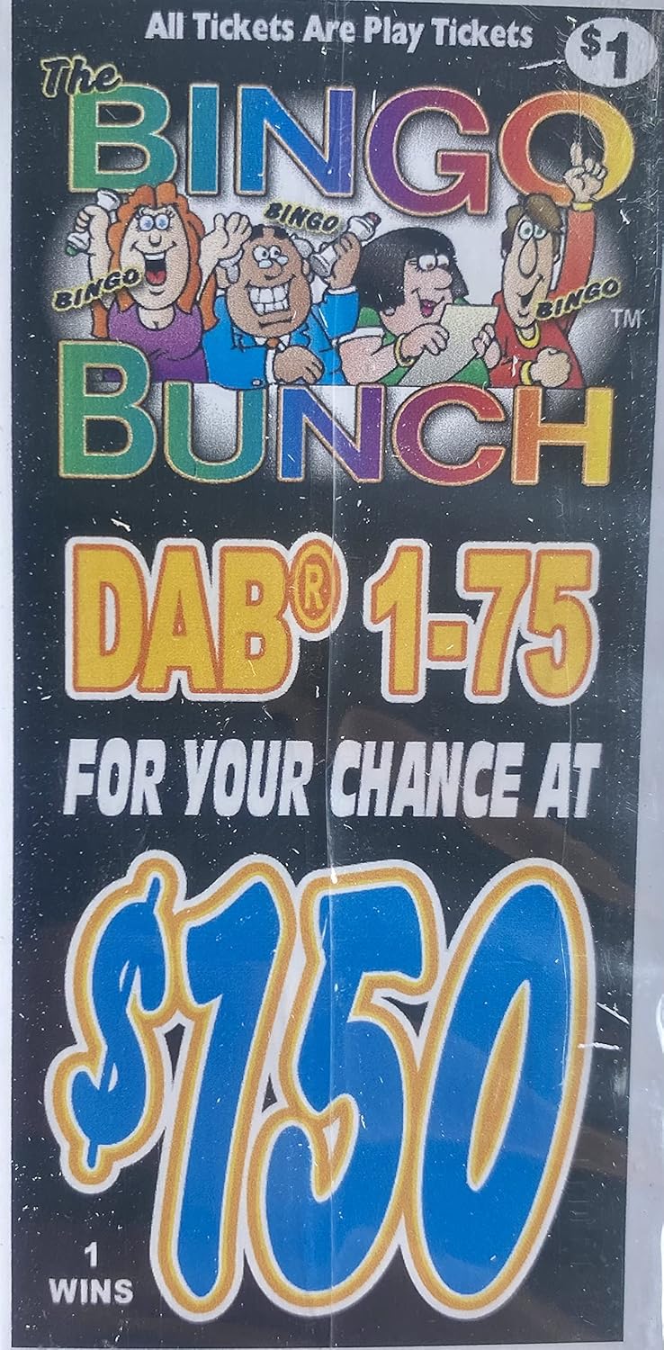 Bingo Cards Leisure Sports & Game Room Go Fish 105 Bingo Pull Tab