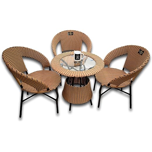 Brookwood Outdoor Patio Furniture Set 3 Chairs 1 Table