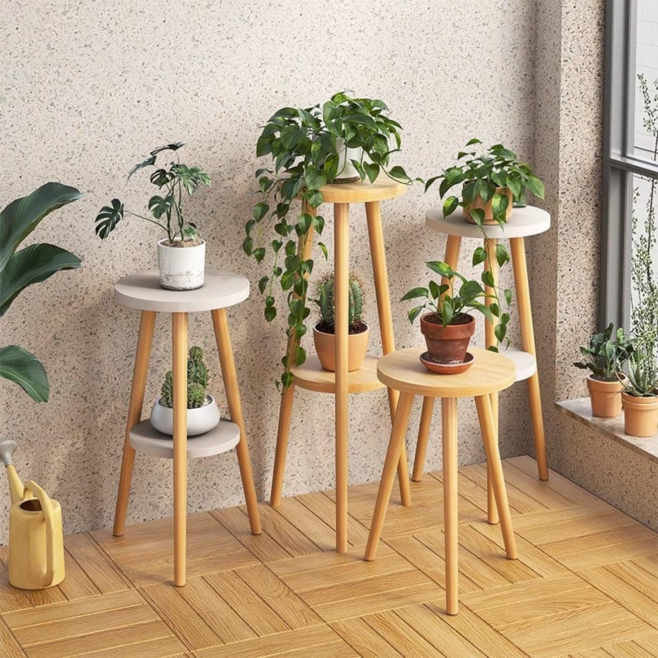 インテリア 飾り台 花台 プロジェクター台 展示台 木製