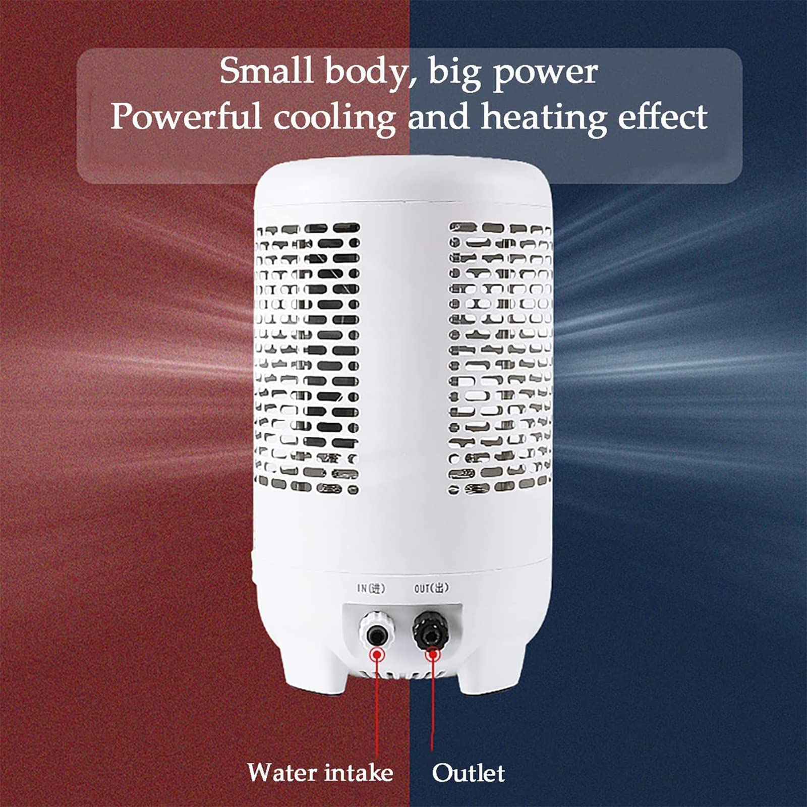 Termostato refrigeratore per acquario, 30 l, con display a LED, ventola di raffreddamento integrata, controllo automatico della temperatura, per soggiorno familiare