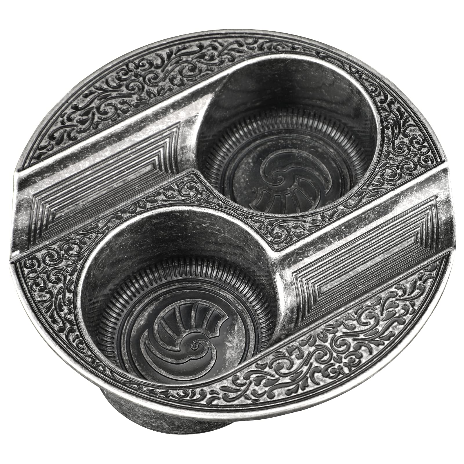 Cigar Ashtray Metal Ashtrays for Patio/Home/Table Modern Ashtrays(Silver)