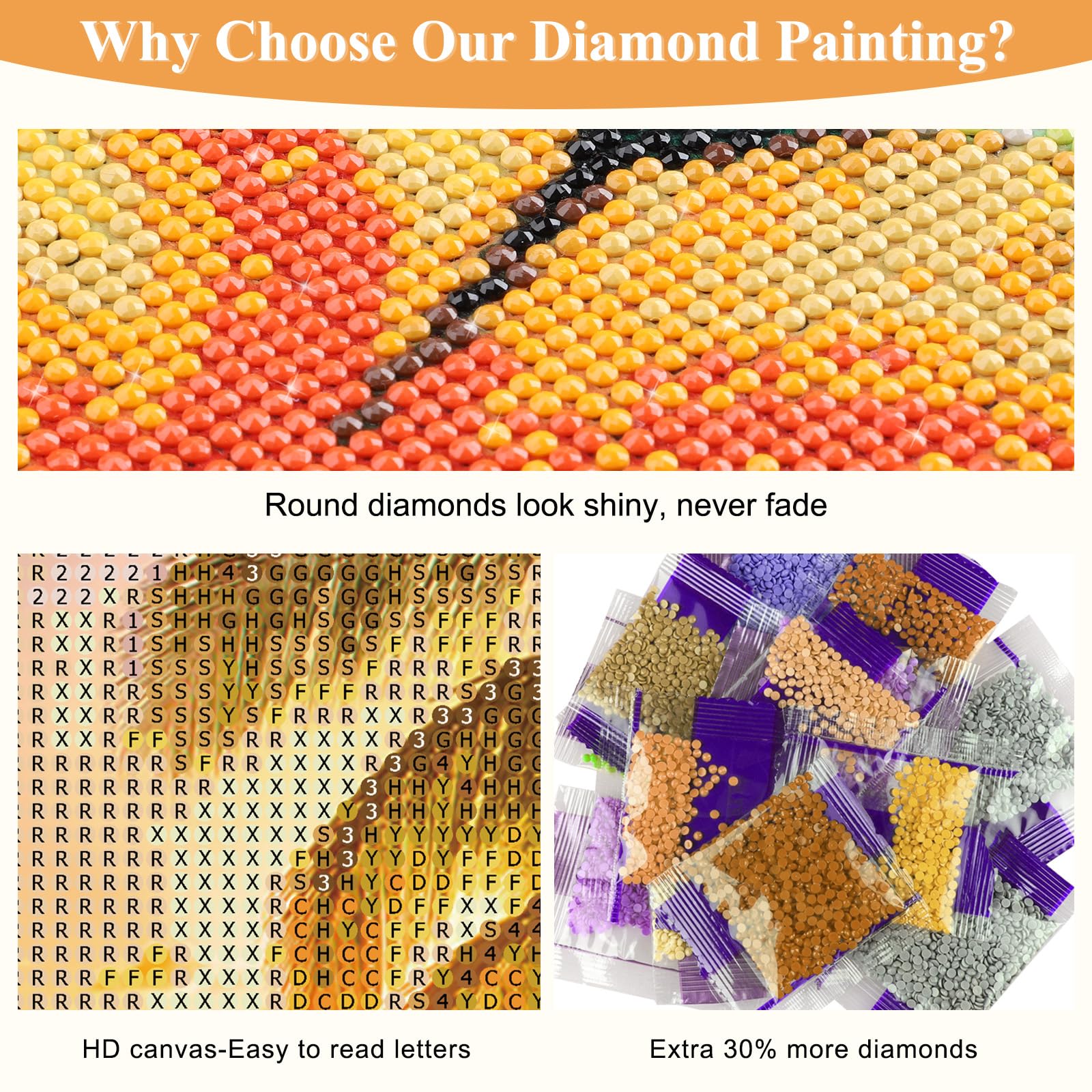 DAERLE 5D Diamond Painting Kit Completo - Spiaggia Tropicale Al Tramonto 40x30cm, Attività Antistress Fai Da Te Per Adulti E Bambini