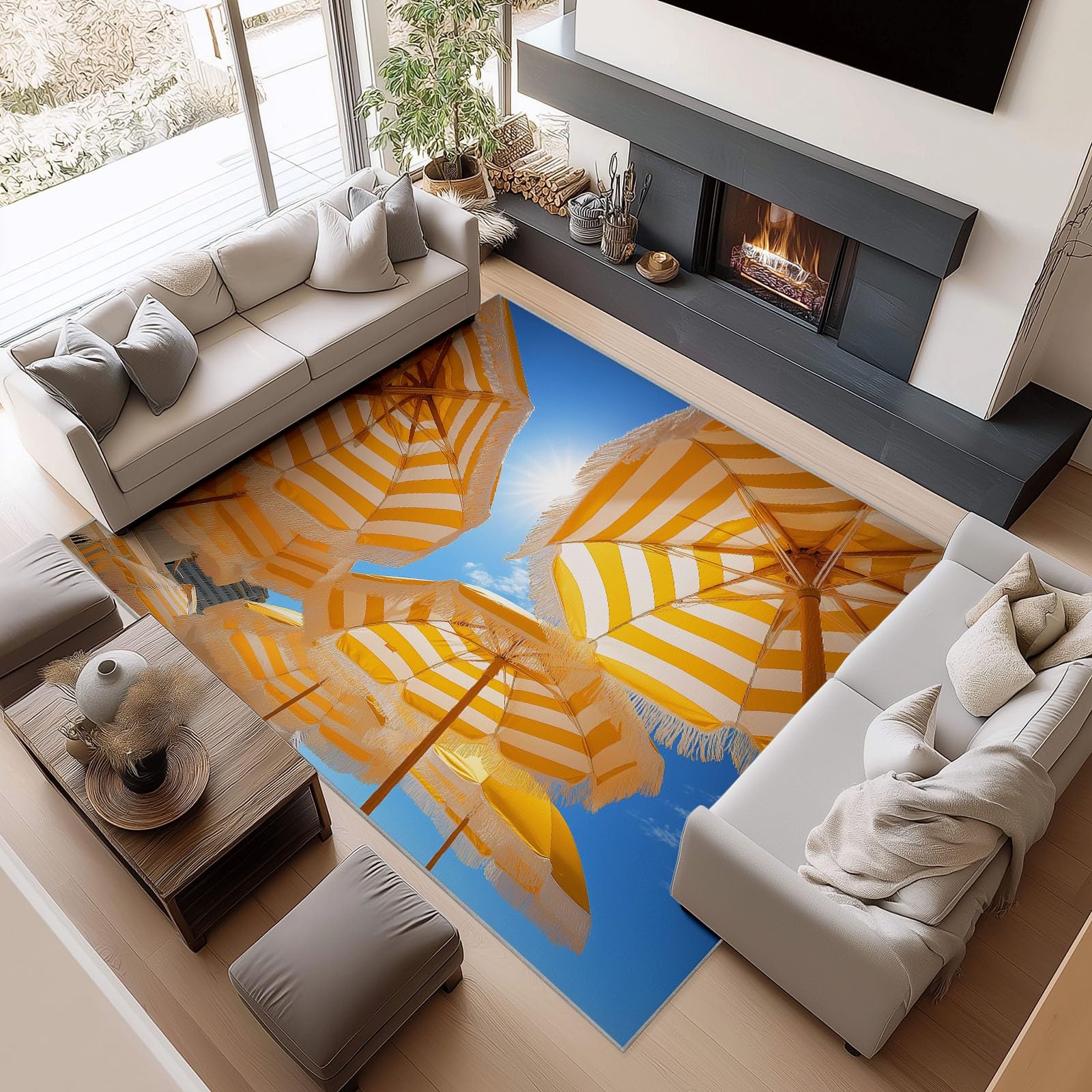 Alfombra azul pequeña 90x150 cm lavable para el descenso de cama en el dormitorio interior