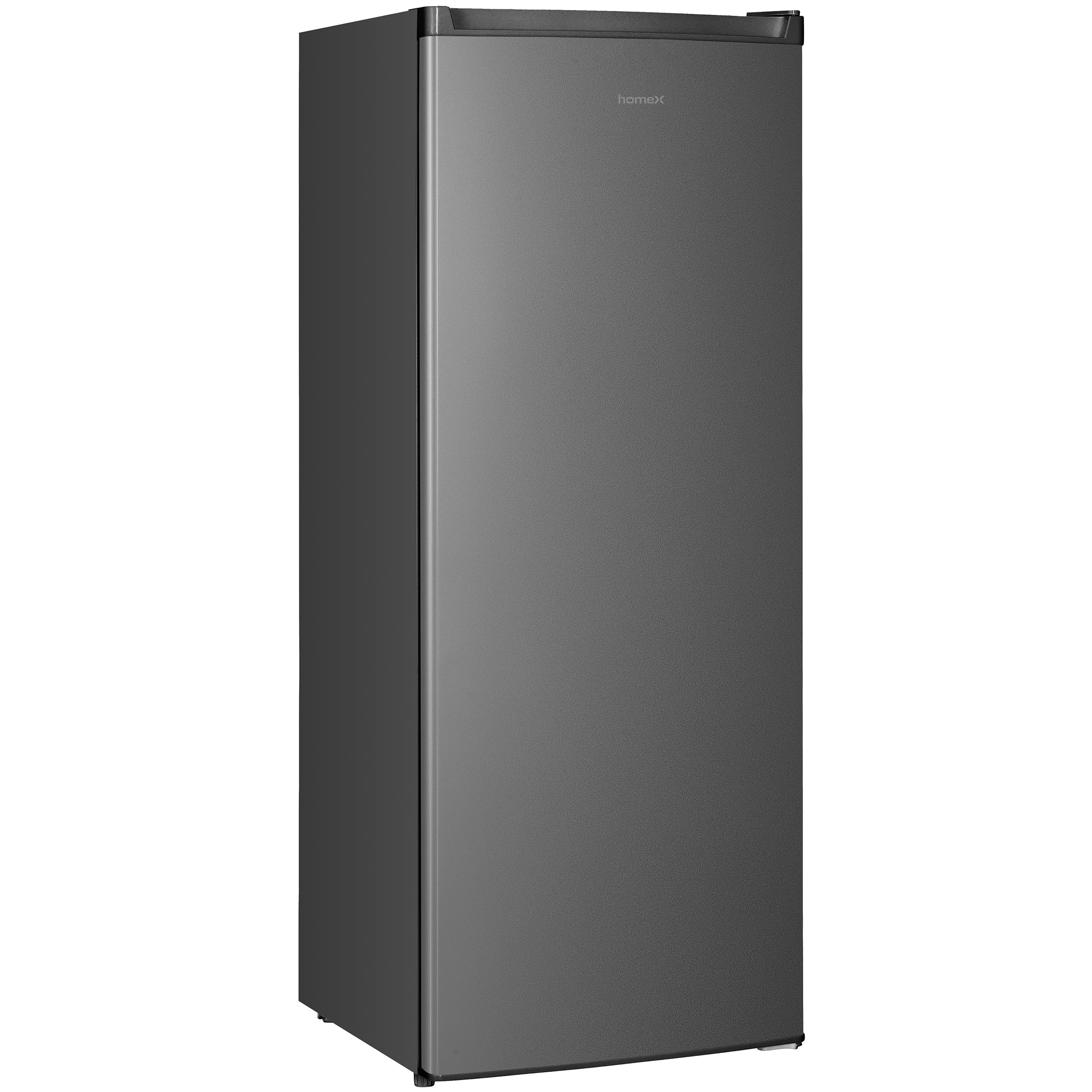 homeX FS1682E-S Gefrierschrank Tiefkühlschrank groß 168L Nutzinhalt silber | 4-Sterne Gefrieren, Freezer, Gefrierschränke freistehend, Temperaturregelung, wechselbarer Türanschlag, leise 37 dB