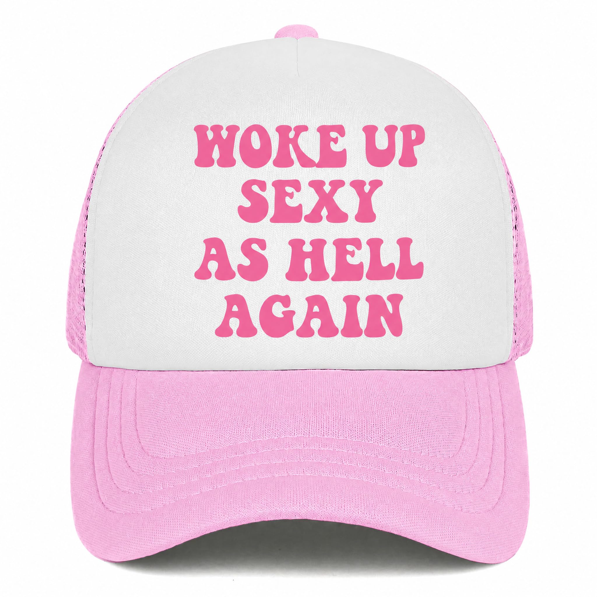 You Find It Offensive? I Find It Funny Trucker Hats for Women Pink Men Funny Slogan Pink Hats for Men