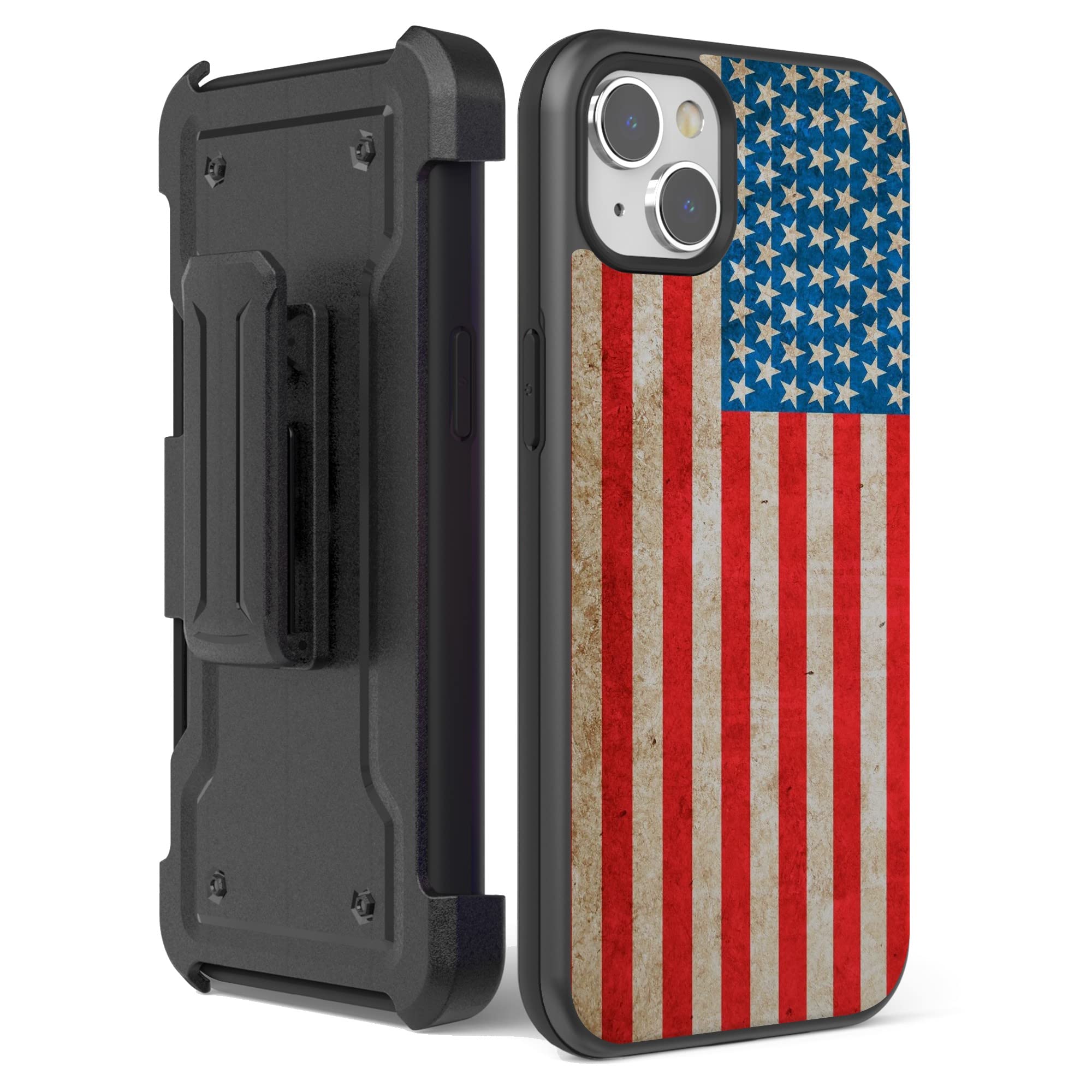 Phone Case and Belt Clip Holster Compatible with iPhone 14 Plus 6.7