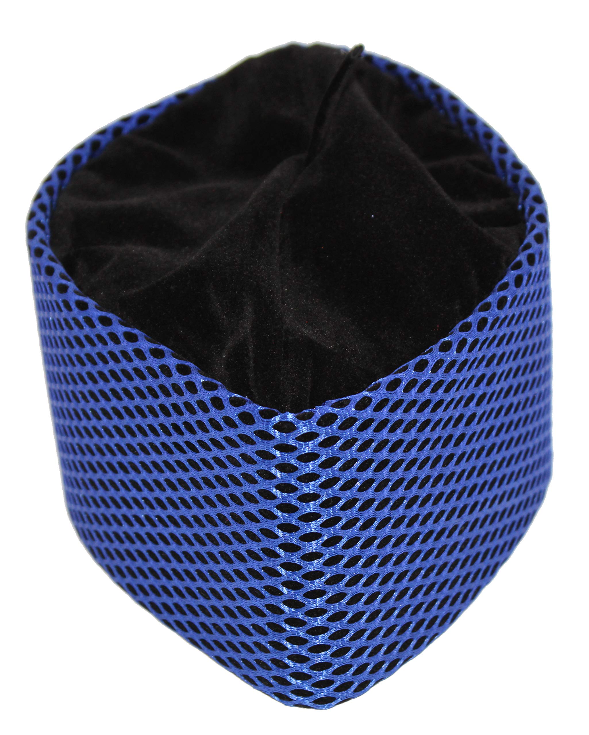 Oga Faaji African Kufi Apapo Cap (Extra Large 24 5/8 Inches, Black/Blue)