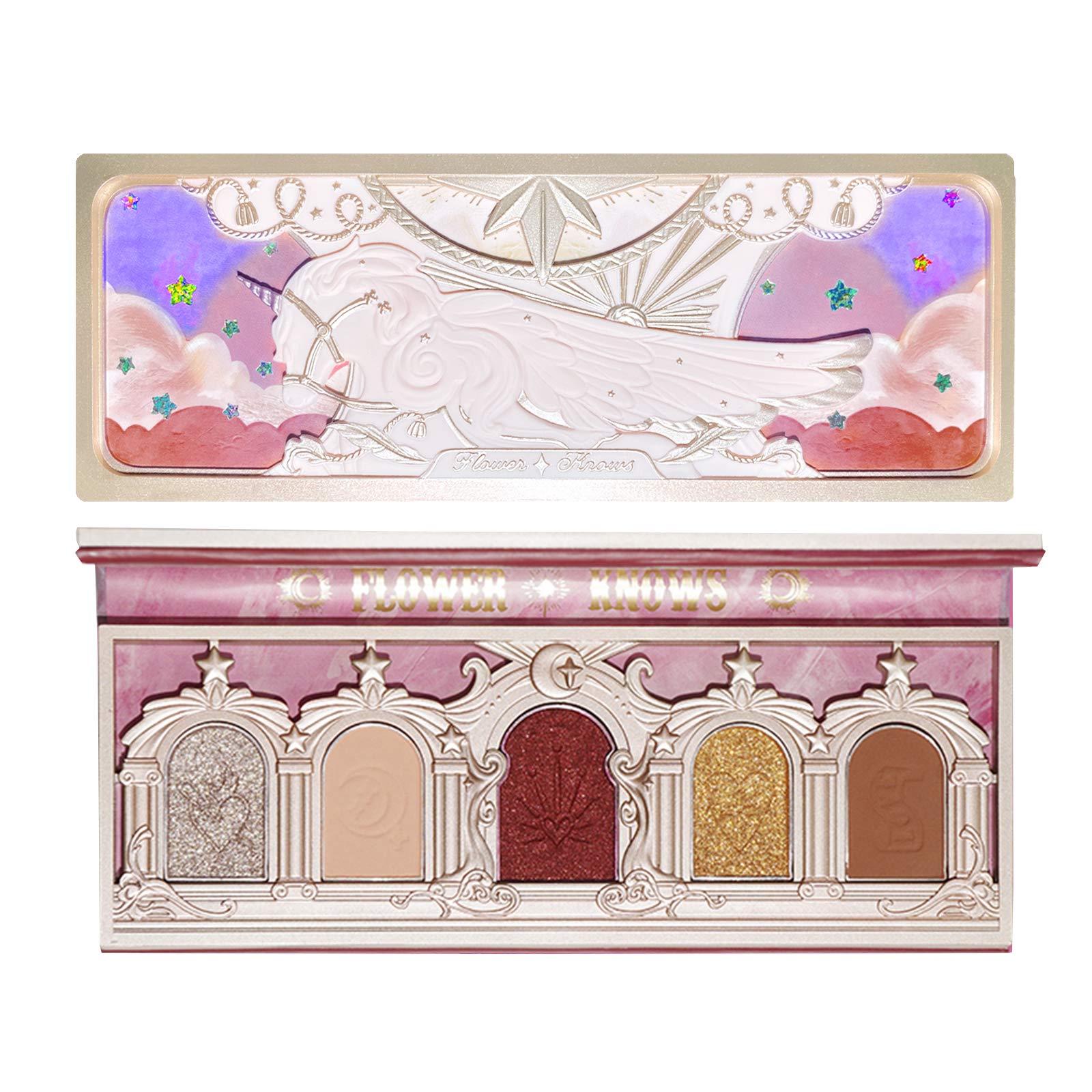 Amazon.co.jp: 花知晓FLOWER KNOWSユニコーン5色のアイシャドウの