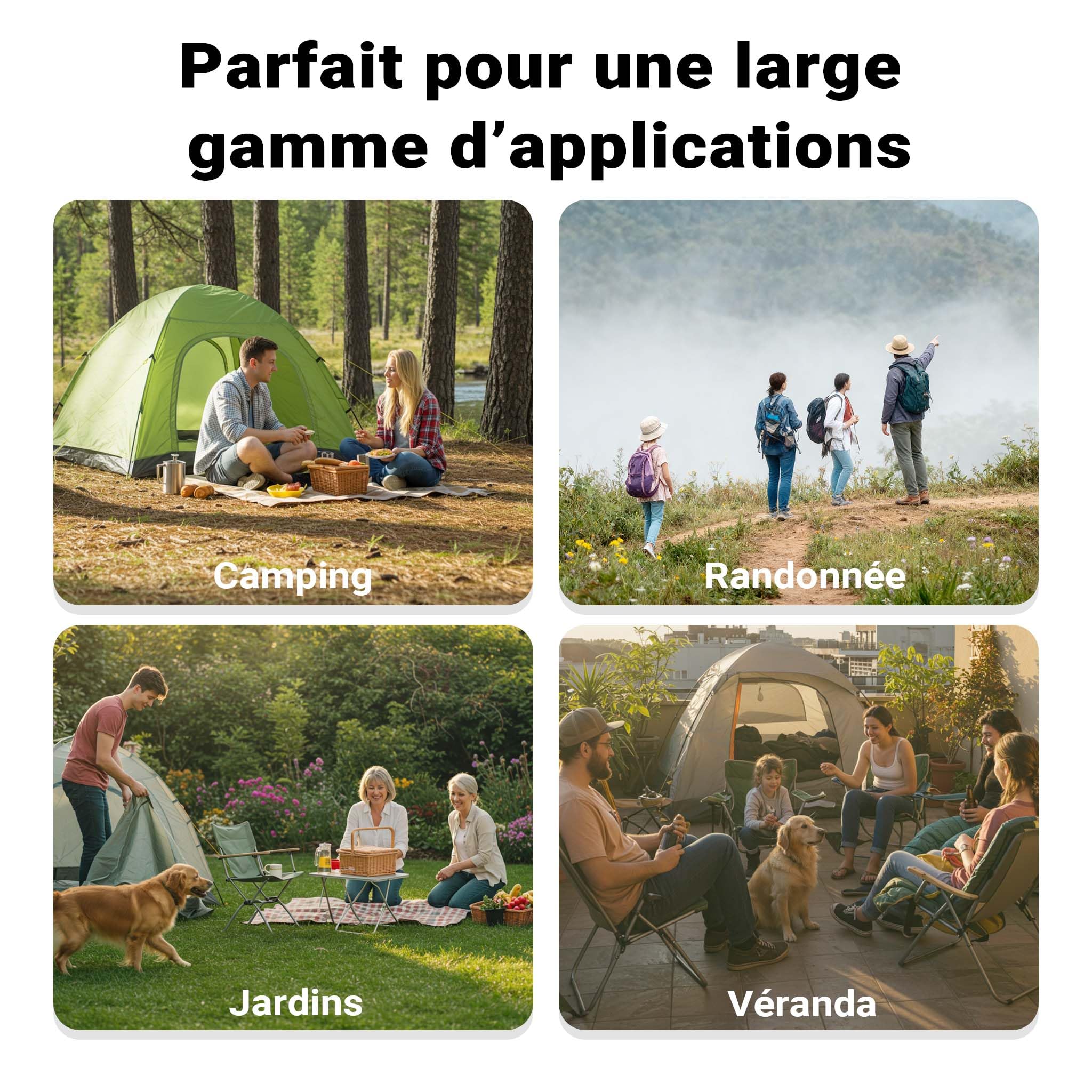 Wiltec Réchaud à gaz outdoor, 560 x 410 x 165 mm, cuisinière en acier 450 g/h 7 kW, camping loisir excursion randonnée, usage propane/butane