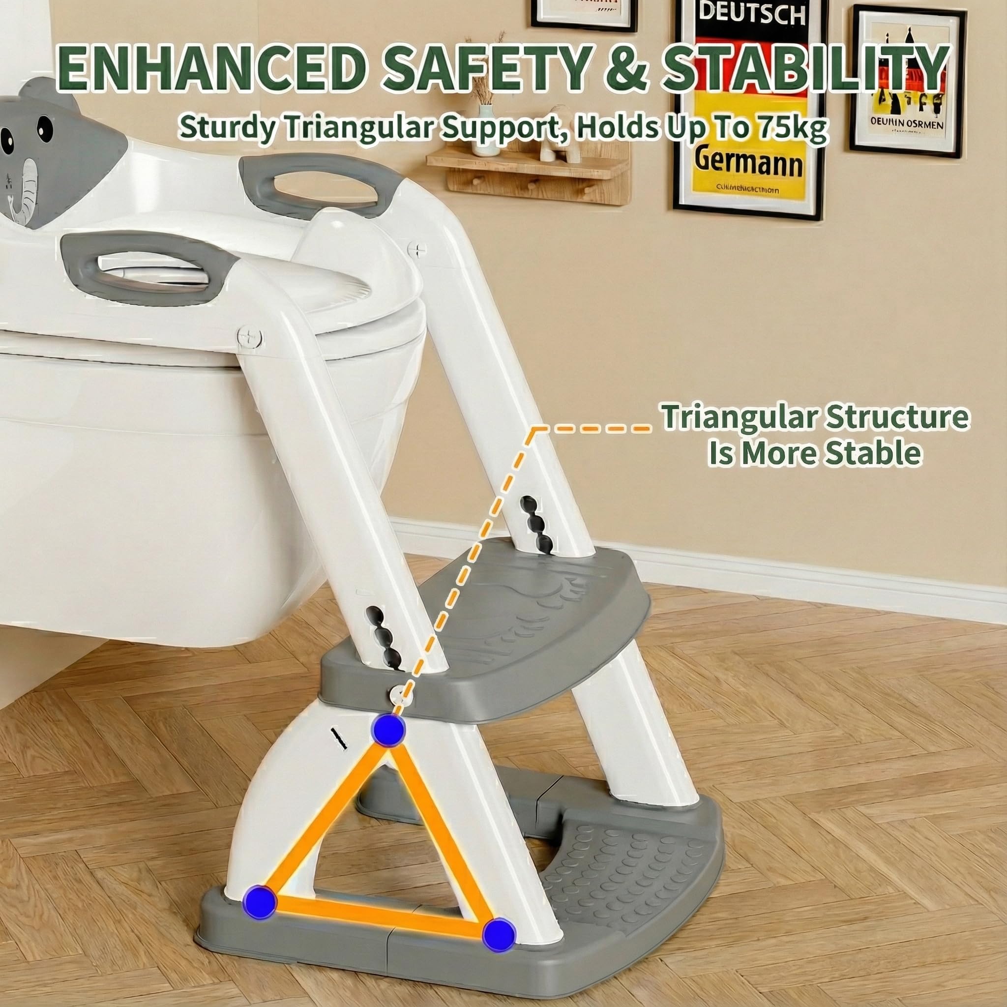 Sedile WC bambini con scale
