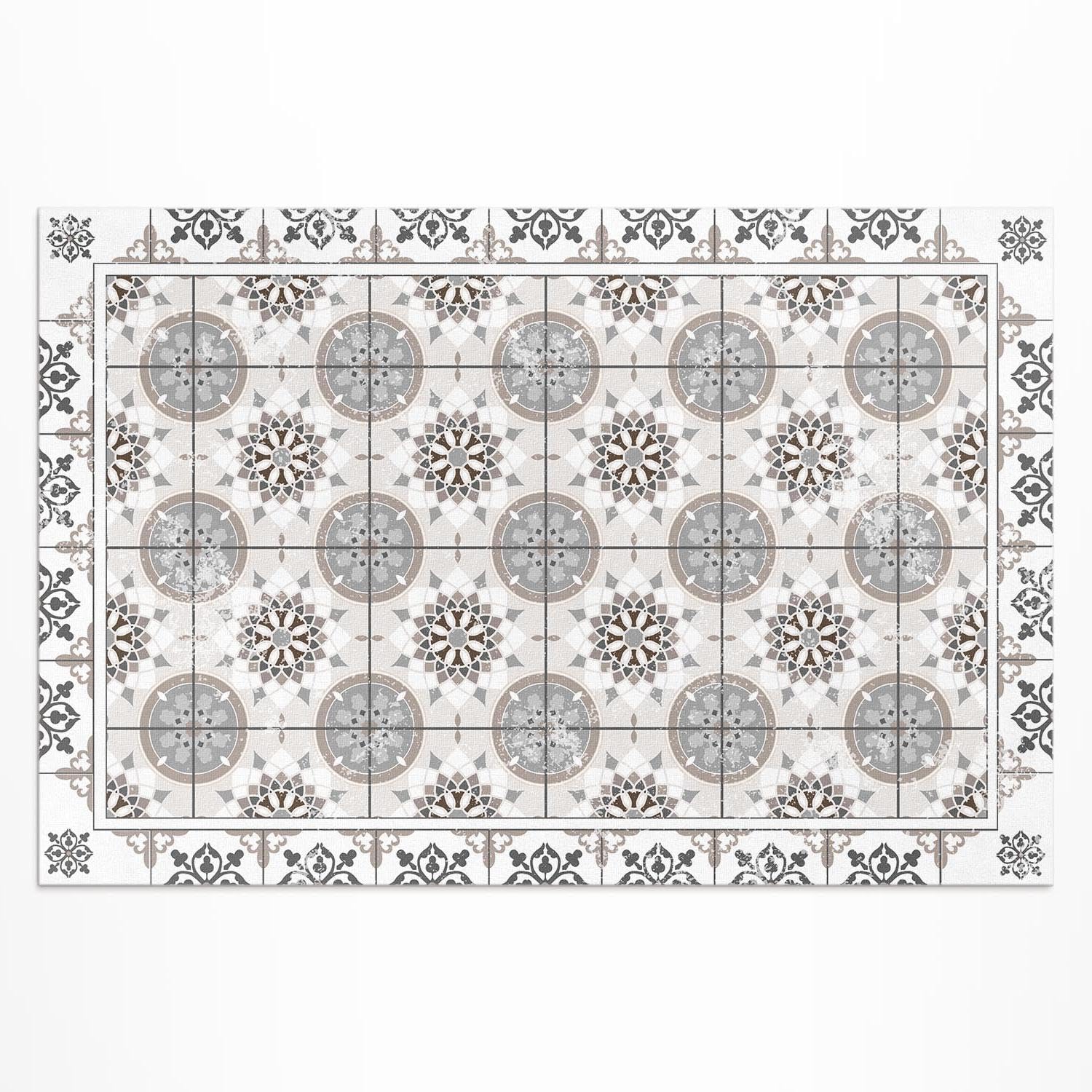 Tapis de porche haut de gamme 150x225 cm résistant à la décoloration en PVC tressé