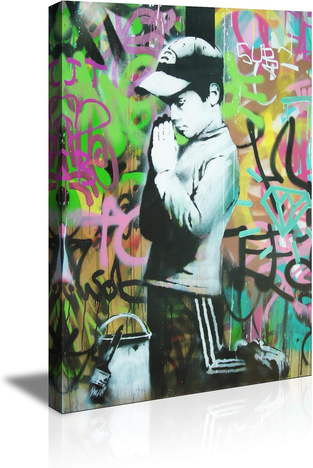 F6号】片岡球子【花ほころびる富士】肉筆/サイン有/油彩/アクリル/額縁