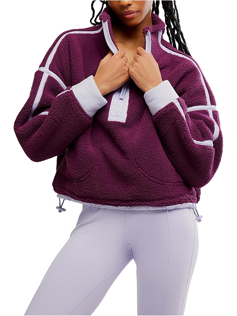Purple Free People Mountain High 1/2 Zip