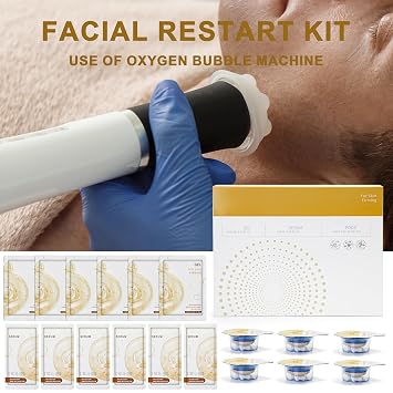 Elitzia CO2 Facial Kit - 6 Sets/Box for CO2 Oxygen Facial Machine, Skin Firming & Elasticity Enhancement ETDSERUM1 (Firming Formula)