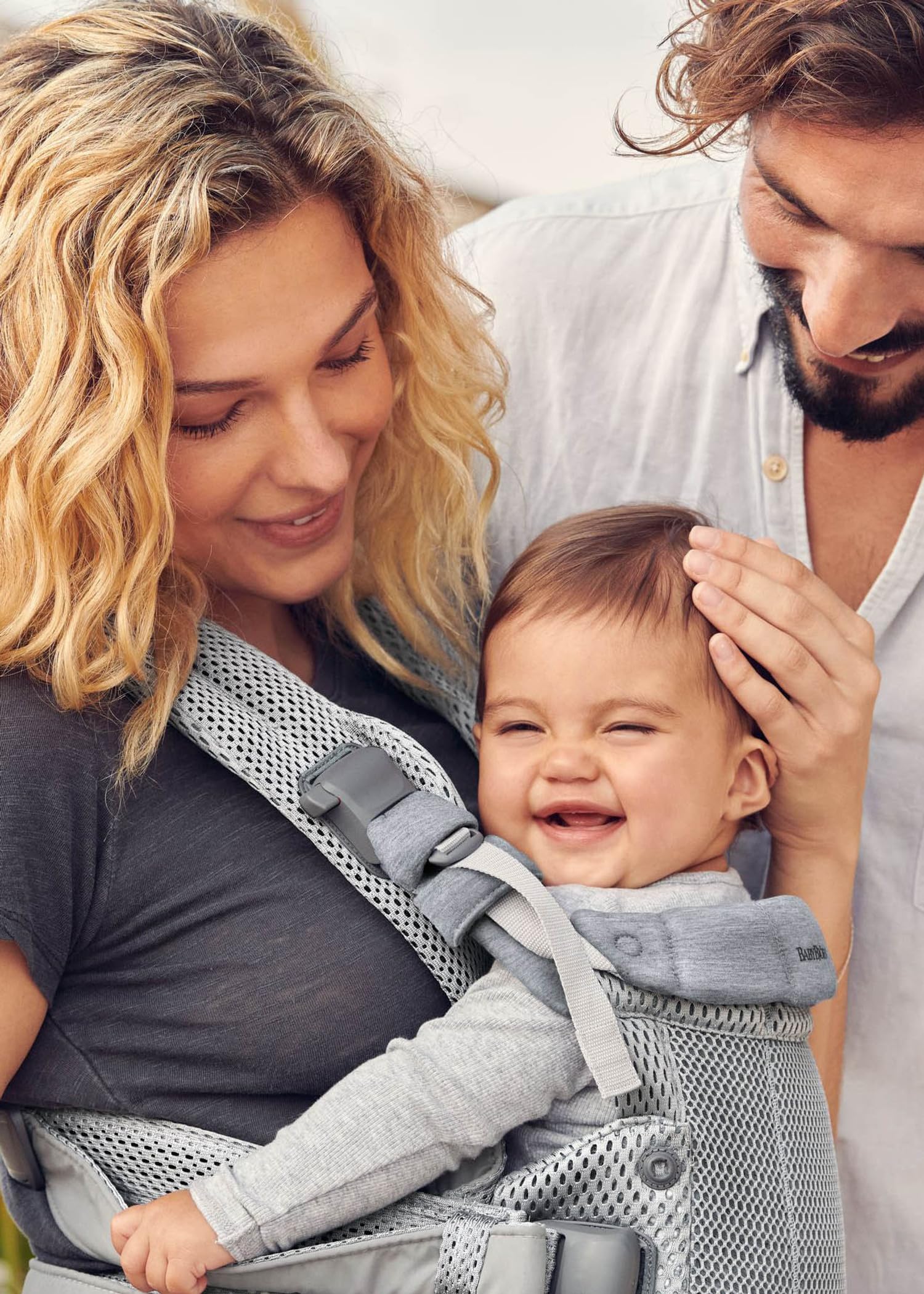 BABYBJÖRN Porte-bébé Harmony 3D Mesh Argent