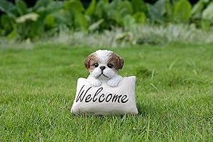 Charming Shih Tzu Statue Welcoming Guests with Warmth and Style