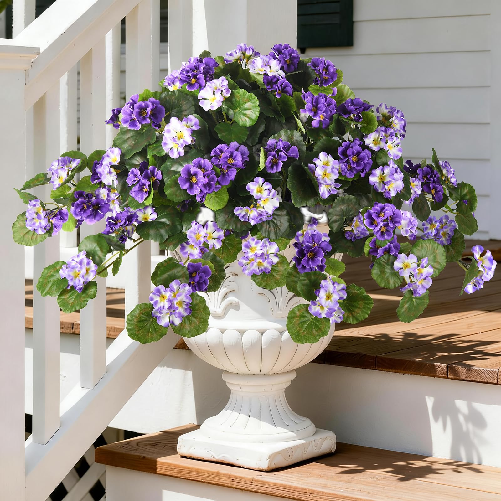 Amazon.com: Hommyea Artificial Flowers for Outdoor Decor 2 Pcs