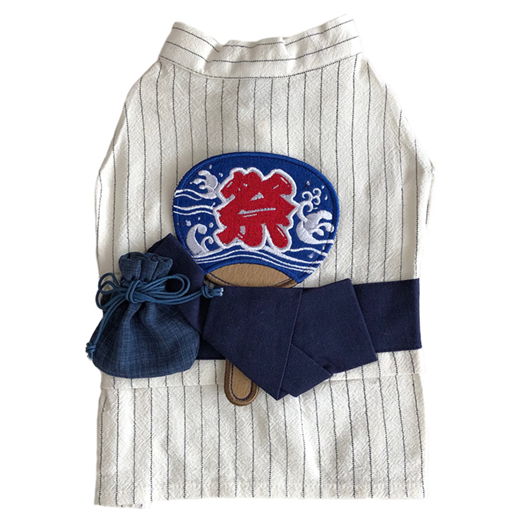 即納✨犬の浴衣✨犬用本格浴衣 SMサイズ 黒×パープル系朝顔柄 犬服 ゆかた 犬の浴衣✨犬用本格浴衣 SMサイズ 黒×パープル系朝顔柄