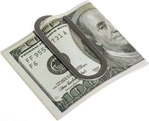 Miniatura 3 de CKLT Clip creativo de metal para dinero billetera práctica para tarjetas de crédito cartera minimalista con bolsillo frontal regalo ideal para