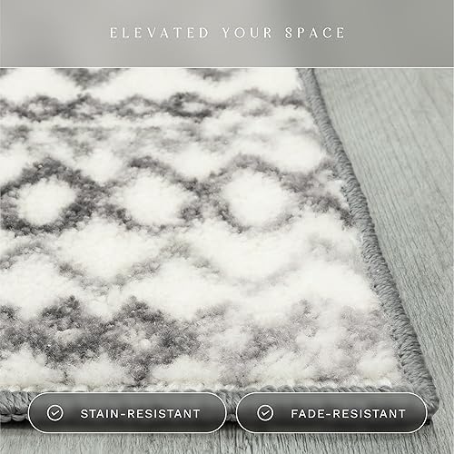 Miniatura 5 de Alfombra de arce con diseño abstracto de diamante, estilo envejecido, alfombra grande fabricada en Estados Unidos para salón, dormitorio y comedor,