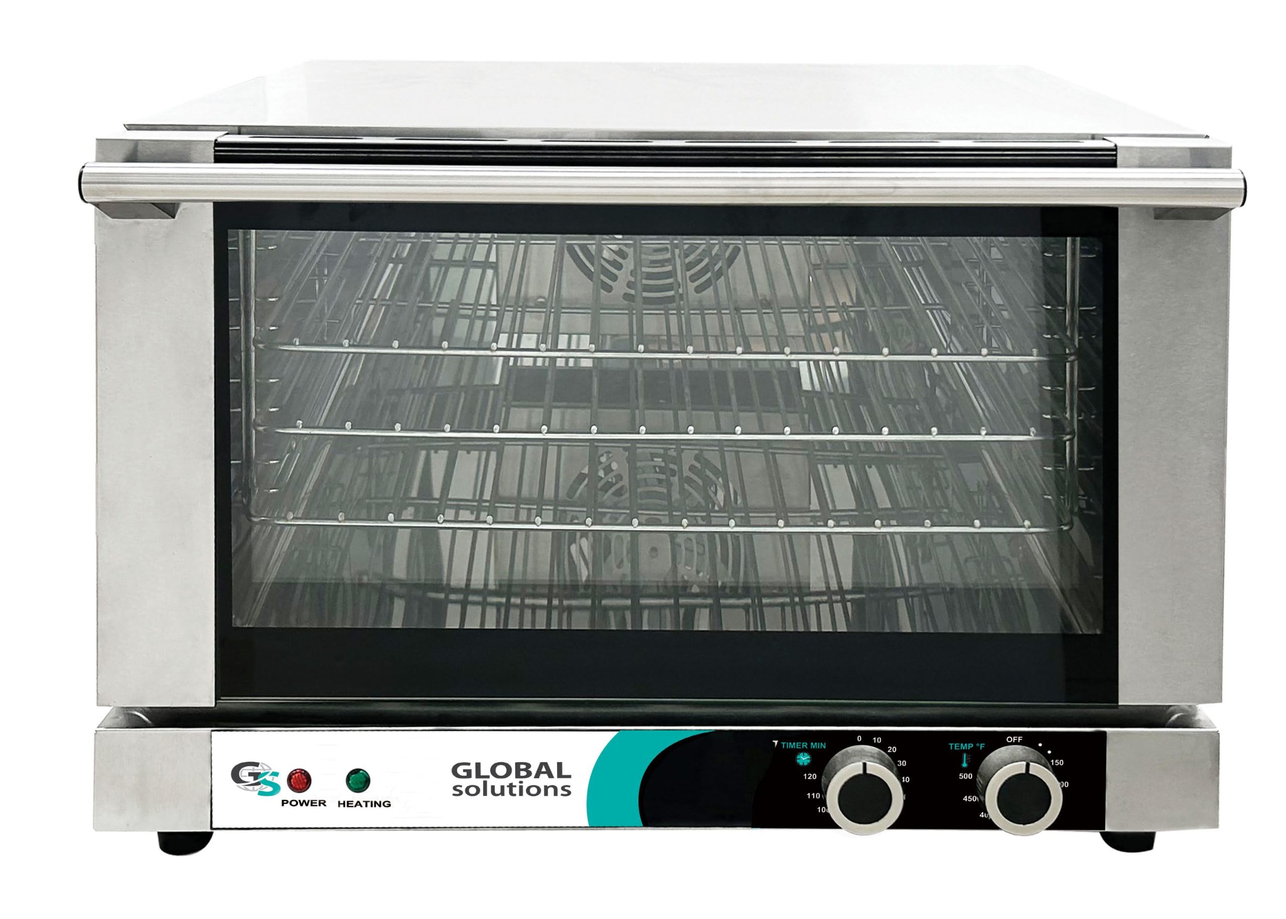 Global Solutions GS1740 Countertop Convection Oven, Quarter Size, 18 3/4