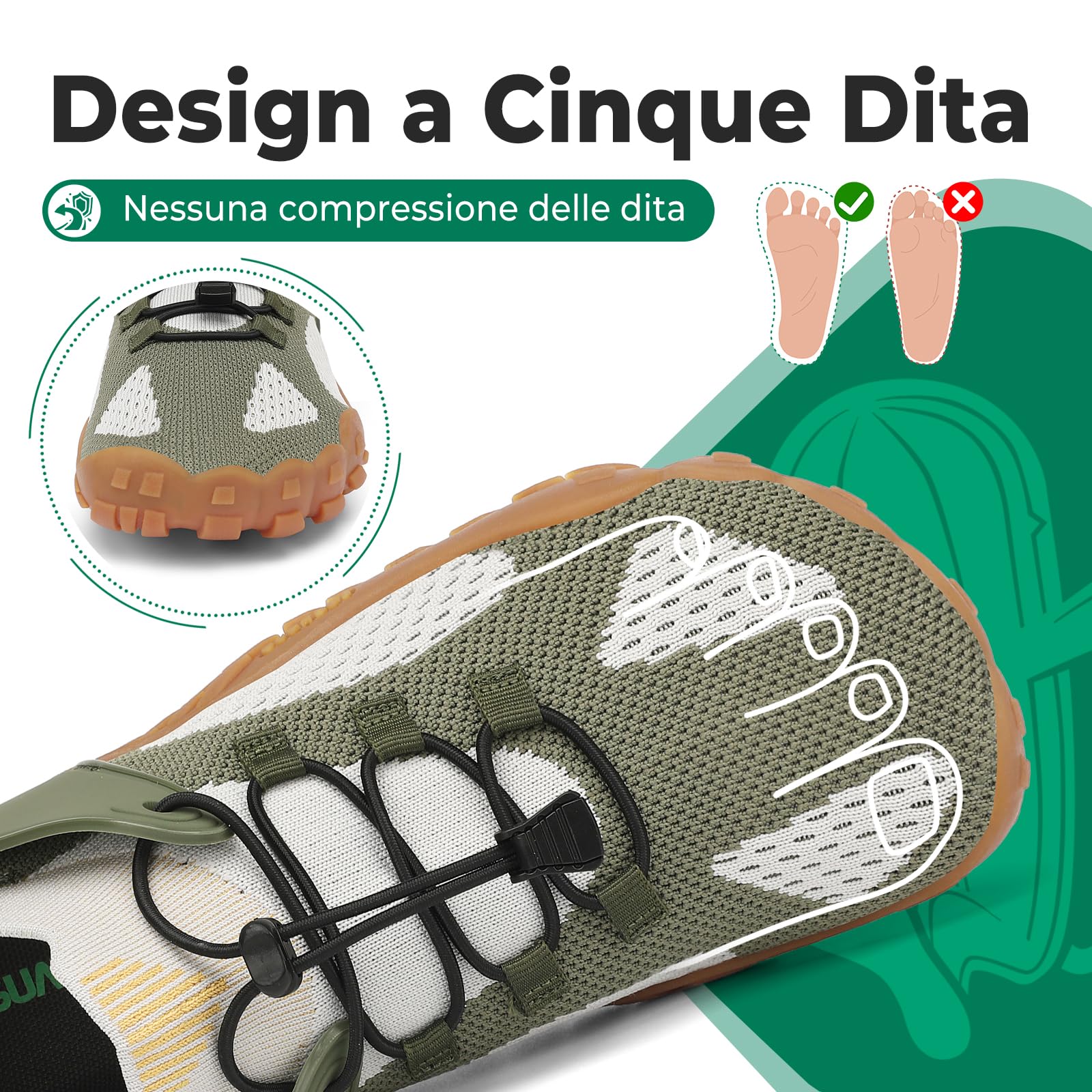 SAGUARO Barefoot Shoes Uomo Donna Scarpe Minimaliste Gr.36-48